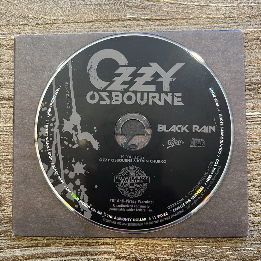 Ozzy Osbourne Black Rain Promo CD  Exclusive for Ozzfest Tickets 2007 - Picture 4 of 7